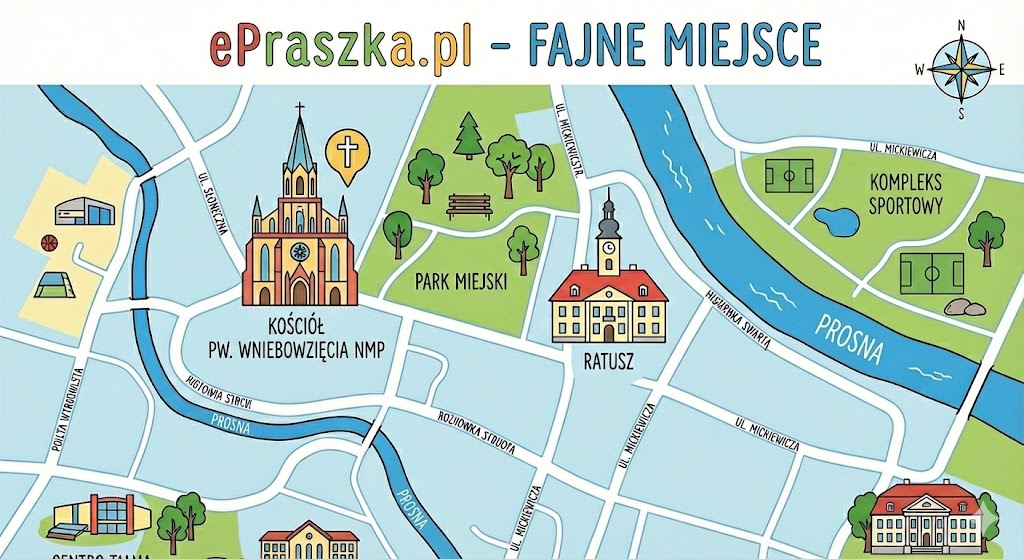 Mapa Praszki na ePraszka.pl